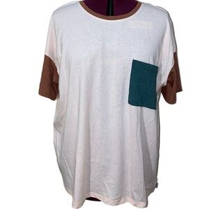 Women’s Eddie Bauer Color Block Tee Sz XL